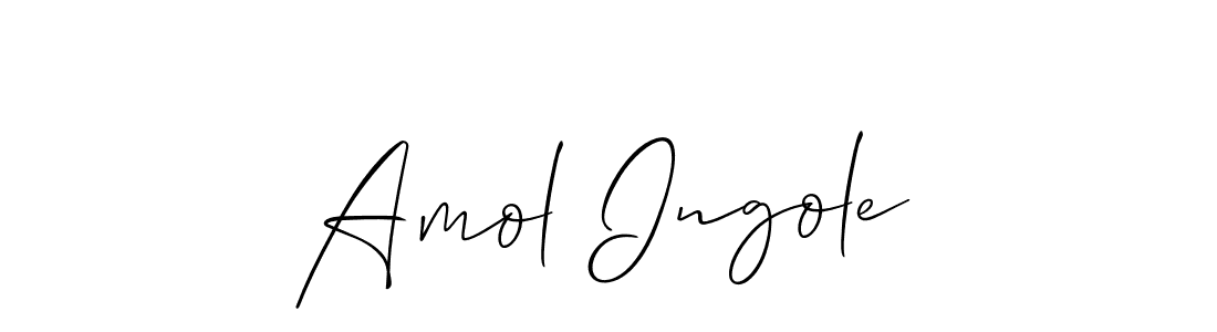 Make a short Amol Ingole signature style. Manage your documents anywhere anytime using Allison_Script. Create and add eSignatures, submit forms, share and send files easily. Amol Ingole signature style 2 images and pictures png