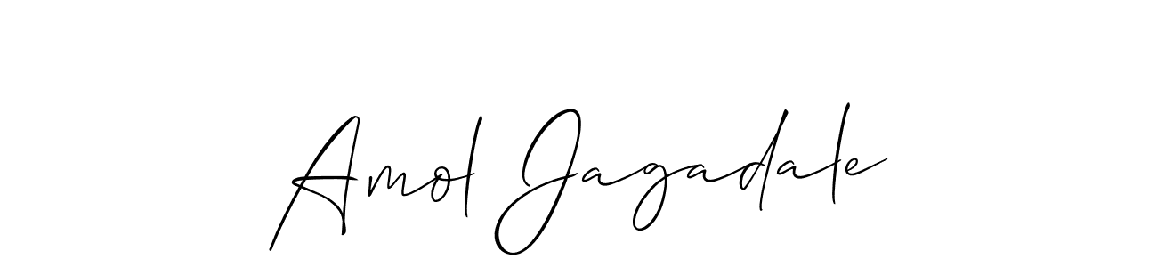 Also You can easily find your signature by using the search form. We will create Amol Jagadale name handwritten signature images for you free of cost using Allison_Script sign style. Amol Jagadale signature style 2 images and pictures png