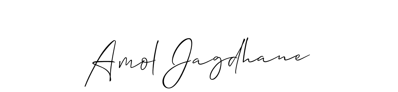 Also we have Amol Jagdhane name is the best signature style. Create professional handwritten signature collection using Allison_Script autograph style. Amol Jagdhane signature style 2 images and pictures png