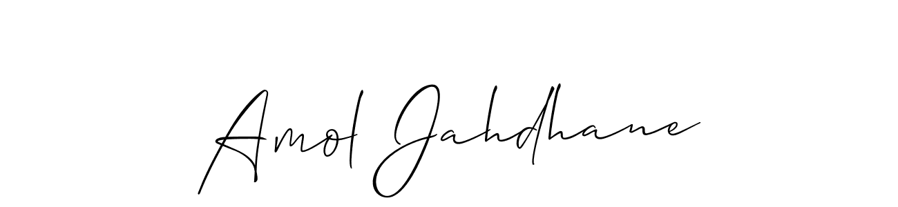 How to make Amol Jahdhane signature? Allison_Script is a professional autograph style. Create handwritten signature for Amol Jahdhane name. Amol Jahdhane signature style 2 images and pictures png