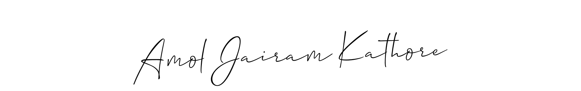 Similarly Allison_Script is the best handwritten signature design. Signature creator online .You can use it as an online autograph creator for name Amol Jairam Kathore. Amol Jairam Kathore signature style 2 images and pictures png