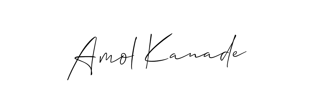 Allison_Script is a professional signature style that is perfect for those who want to add a touch of class to their signature. It is also a great choice for those who want to make their signature more unique. Get Amol Kanade name to fancy signature for free. Amol Kanade signature style 2 images and pictures png