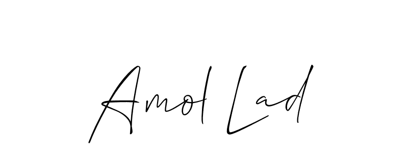 Best and Professional Signature Style for Amol Lad. Allison_Script Best Signature Style Collection. Amol Lad signature style 2 images and pictures png