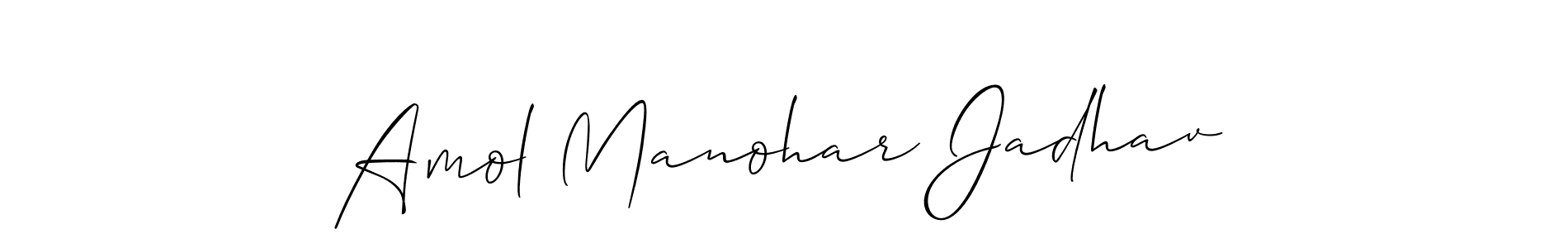 How to Draw Amol Manohar Jadhav signature style? Allison_Script is a latest design signature styles for name Amol Manohar Jadhav. Amol Manohar Jadhav signature style 2 images and pictures png