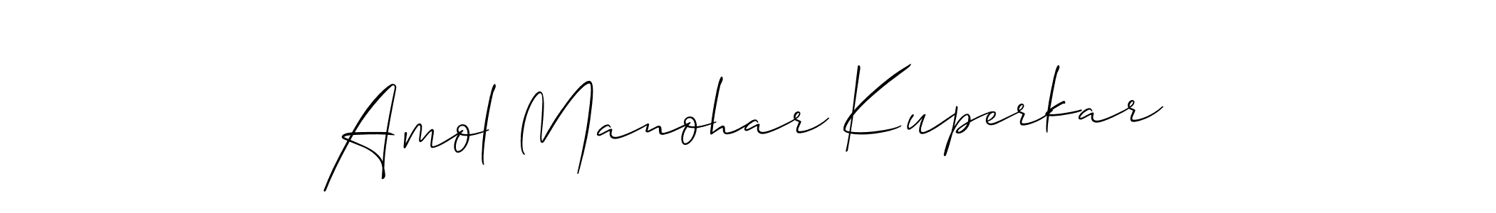 It looks lik you need a new signature style for name Amol Manohar Kuperkar. Design unique handwritten (Allison_Script) signature with our free signature maker in just a few clicks. Amol Manohar Kuperkar signature style 2 images and pictures png