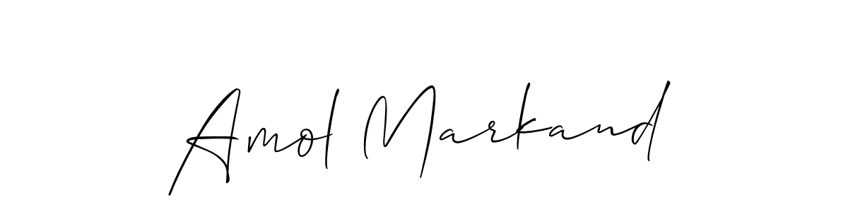 Once you've used our free online signature maker to create your best signature Allison_Script style, it's time to enjoy all of the benefits that Amol Markand name signing documents. Amol Markand signature style 2 images and pictures png