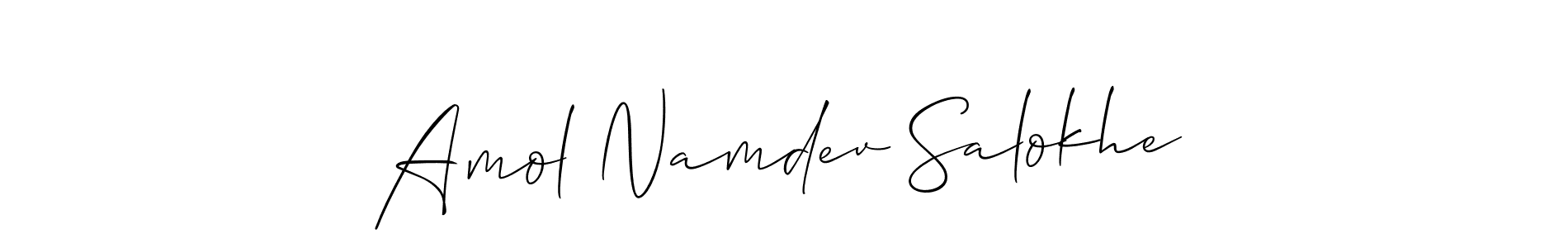 Also You can easily find your signature by using the search form. We will create Amol Namdev Salokhe name handwritten signature images for you free of cost using Allison_Script sign style. Amol Namdev Salokhe signature style 2 images and pictures png