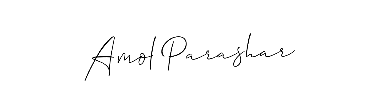 Amol Parashar stylish signature style. Best Handwritten Sign (Allison_Script) for my name. Handwritten Signature Collection Ideas for my name Amol Parashar. Amol Parashar signature style 2 images and pictures png