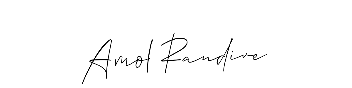 Make a beautiful signature design for name Amol Randive. With this signature (Allison_Script) style, you can create a handwritten signature for free. Amol Randive signature style 2 images and pictures png