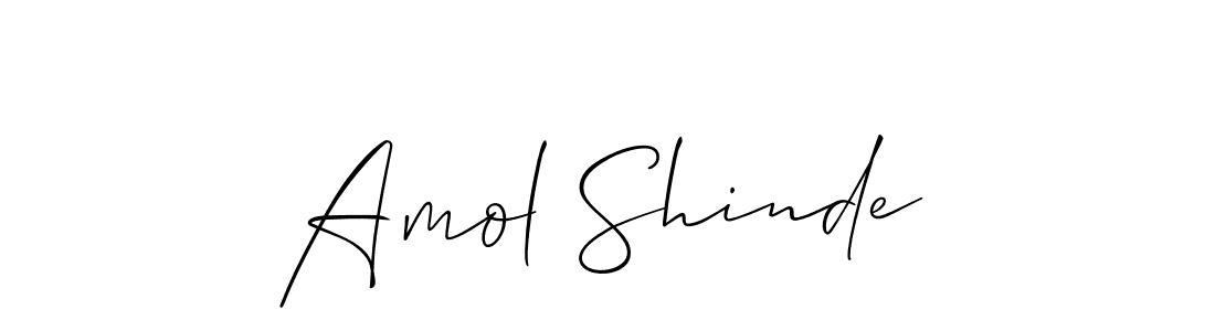 Design your own signature with our free online signature maker. With this signature software, you can create a handwritten (Allison_Script) signature for name Amol Shinde. Amol Shinde signature style 2 images and pictures png