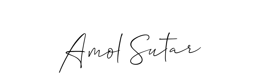 Best and Professional Signature Style for Amol Sutar. Allison_Script Best Signature Style Collection. Amol Sutar signature style 2 images and pictures png