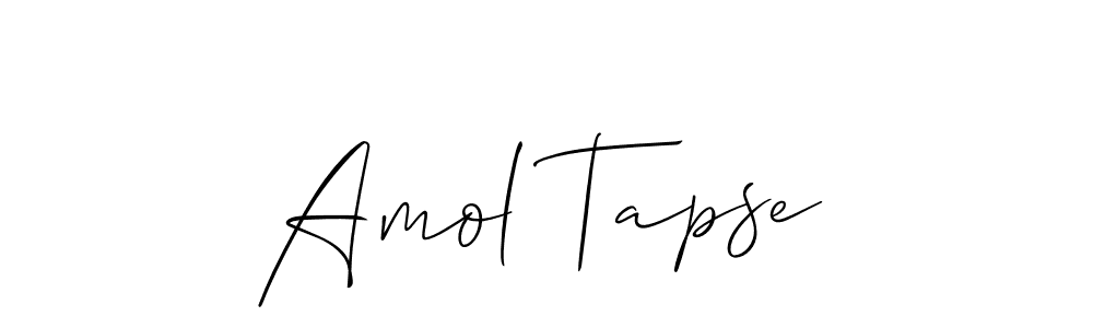 Create a beautiful signature design for name Amol Tapse. With this signature (Allison_Script) fonts, you can make a handwritten signature for free. Amol Tapse signature style 2 images and pictures png