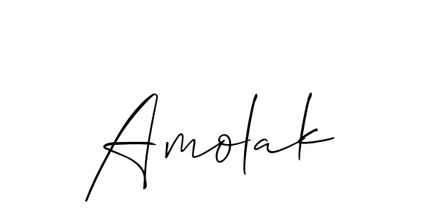 You should practise on your own different ways (Allison_Script) to write your name (Amolak) in signature. don't let someone else do it for you. Amolak signature style 2 images and pictures png