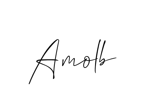 Make a beautiful signature design for name Amolb. With this signature (Allison_Script) style, you can create a handwritten signature for free. Amolb signature style 2 images and pictures png