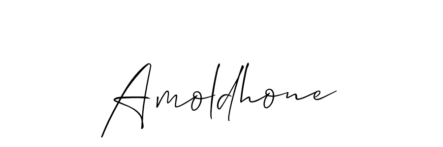 Make a beautiful signature design for name Amoldhone. With this signature (Allison_Script) style, you can create a handwritten signature for free. Amoldhone signature style 2 images and pictures png