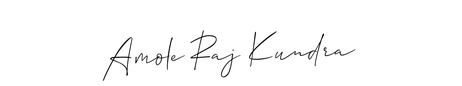 Amole Raj Kundra stylish signature style. Best Handwritten Sign (Allison_Script) for my name. Handwritten Signature Collection Ideas for my name Amole Raj Kundra. Amole Raj Kundra signature style 2 images and pictures png