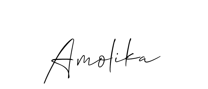 You can use this online signature creator to create a handwritten signature for the name Amolika. This is the best online autograph maker. Amolika signature style 2 images and pictures png