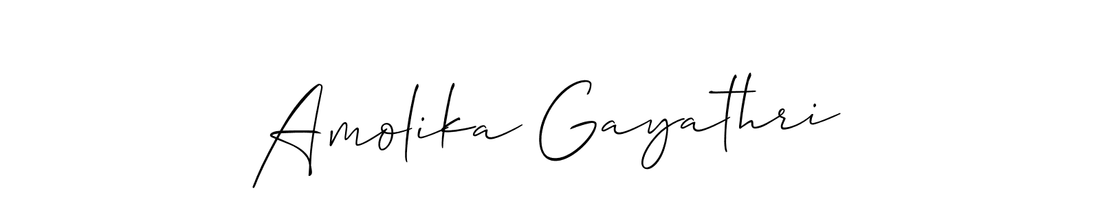 Best and Professional Signature Style for Amolika Gayathri. Allison_Script Best Signature Style Collection. Amolika Gayathri signature style 2 images and pictures png