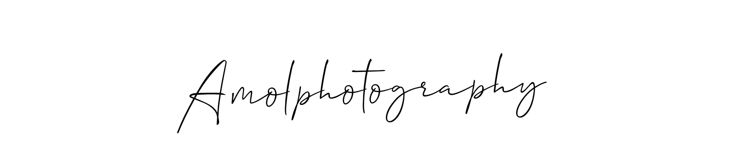 Similarly Allison_Script is the best handwritten signature design. Signature creator online .You can use it as an online autograph creator for name Amolphotography. Amolphotography signature style 2 images and pictures png