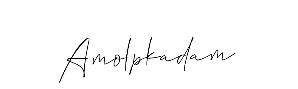 Once you've used our free online signature maker to create your best signature Allison_Script style, it's time to enjoy all of the benefits that Amolpkadam name signing documents. Amolpkadam signature style 2 images and pictures png