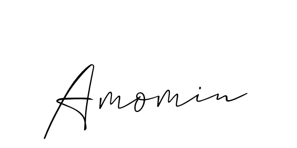 Make a beautiful signature design for name Amomin. Use this online signature maker to create a handwritten signature for free. Amomin signature style 2 images and pictures png