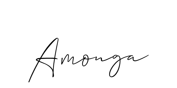 if you are searching for the best signature style for your name Amonga. so please give up your signature search. here we have designed multiple signature styles  using Allison_Script. Amonga signature style 2 images and pictures png