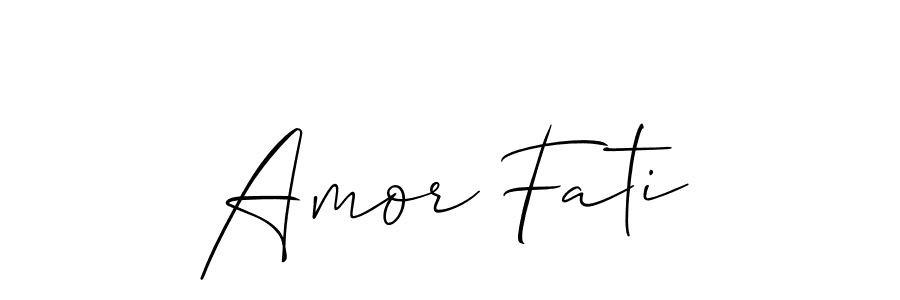 Also You can easily find your signature by using the search form. We will create Amor Fati name handwritten signature images for you free of cost using Allison_Script sign style. Amor Fati signature style 2 images and pictures png