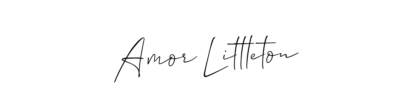Similarly Allison_Script is the best handwritten signature design. Signature creator online .You can use it as an online autograph creator for name Amor Littleton. Amor Littleton signature style 2 images and pictures png