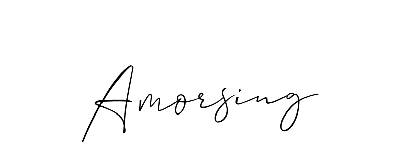 Make a beautiful signature design for name Amorsing. With this signature (Allison_Script) style, you can create a handwritten signature for free. Amorsing signature style 2 images and pictures png