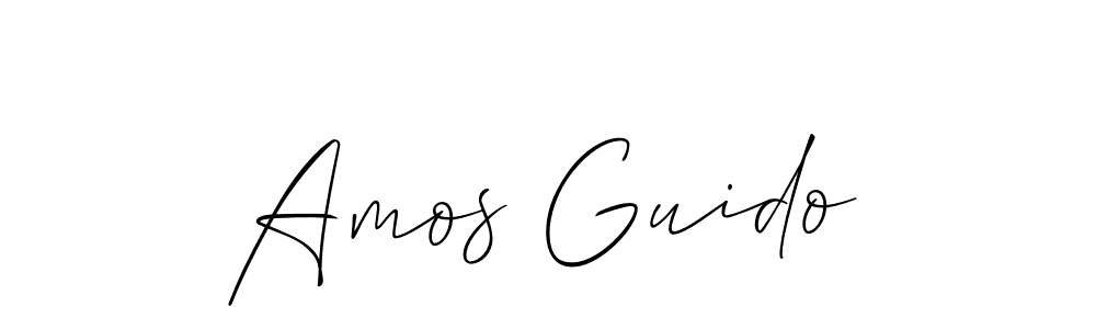 Also You can easily find your signature by using the search form. We will create Amos Guido name handwritten signature images for you free of cost using Allison_Script sign style. Amos Guido signature style 2 images and pictures png