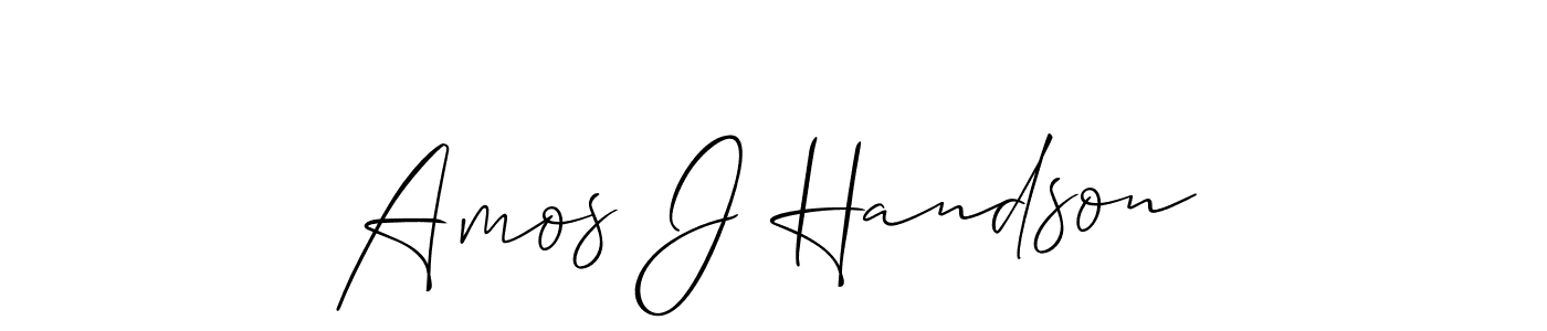 Check out images of Autograph of Amos J Handson name. Actor Amos J Handson Signature Style. Allison_Script is a professional sign style online. Amos J Handson signature style 2 images and pictures png