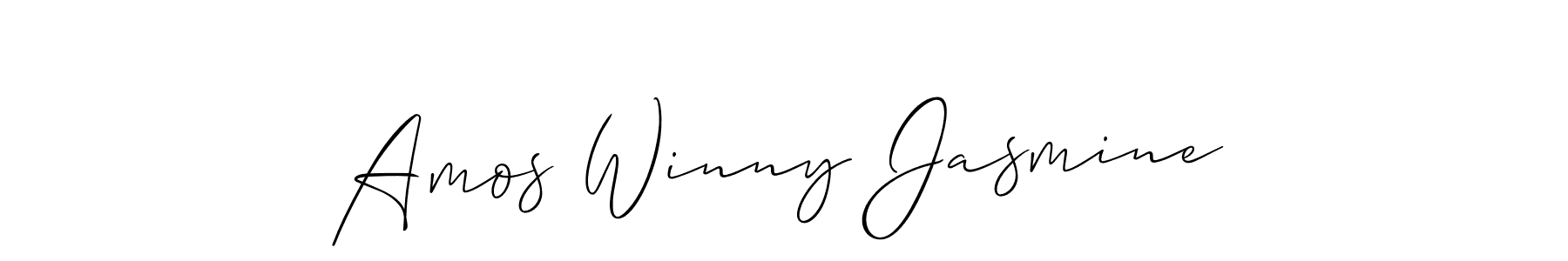 Here are the top 10 professional signature styles for the name Amos Winny Jasmine. These are the best autograph styles you can use for your name. Amos Winny Jasmine signature style 2 images and pictures png