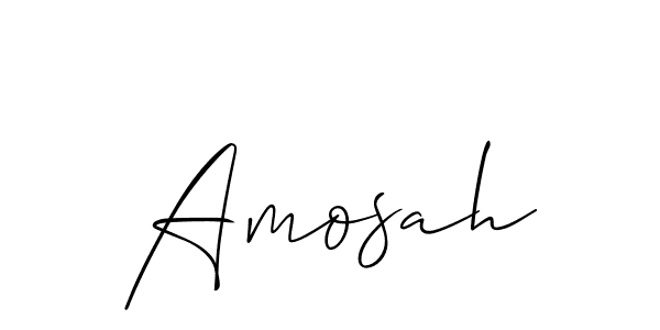 Make a beautiful signature design for name Amosah. With this signature (Allison_Script) style, you can create a handwritten signature for free. Amosah signature style 2 images and pictures png