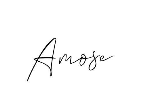 Amose stylish signature style. Best Handwritten Sign (Allison_Script) for my name. Handwritten Signature Collection Ideas for my name Amose. Amose signature style 2 images and pictures png