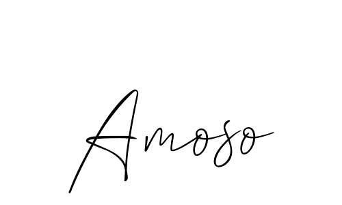 How to make Amoso signature? Allison_Script is a professional autograph style. Create handwritten signature for Amoso name. Amoso signature style 2 images and pictures png