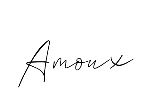 How to Draw Amoux signature style? Allison_Script is a latest design signature styles for name Amoux. Amoux signature style 2 images and pictures png