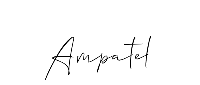 Best and Professional Signature Style for Ampatel. Allison_Script Best Signature Style Collection. Ampatel signature style 2 images and pictures png