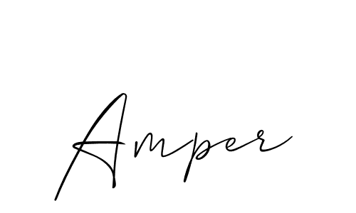 Make a beautiful signature design for name Amper. With this signature (Allison_Script) style, you can create a handwritten signature for free. Amper signature style 2 images and pictures png