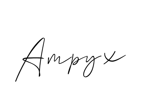 Create a beautiful signature design for name Ampyx. With this signature (Allison_Script) fonts, you can make a handwritten signature for free. Ampyx signature style 2 images and pictures png