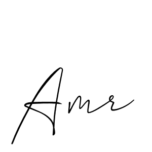 Make a beautiful signature design for name Amr. With this signature (Allison_Script) style, you can create a handwritten signature for free. Amr signature style 2 images and pictures png