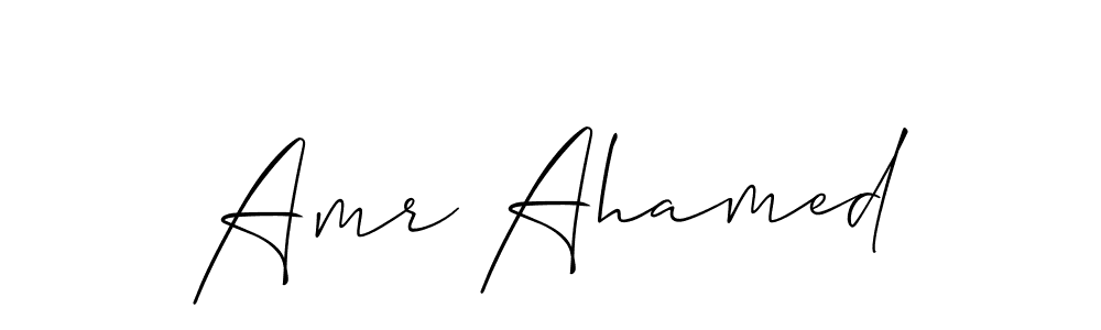 Make a short Amr Ahamed signature style. Manage your documents anywhere anytime using Allison_Script. Create and add eSignatures, submit forms, share and send files easily. Amr Ahamed signature style 2 images and pictures png