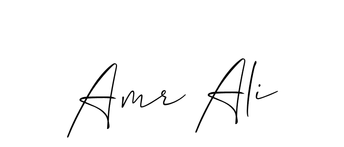 How to make Amr Ali signature? Allison_Script is a professional autograph style. Create handwritten signature for Amr Ali name. Amr Ali signature style 2 images and pictures png