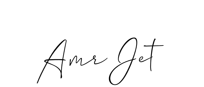 Check out images of Autograph of Amr Jet name. Actor Amr Jet Signature Style. Allison_Script is a professional sign style online. Amr Jet signature style 2 images and pictures png