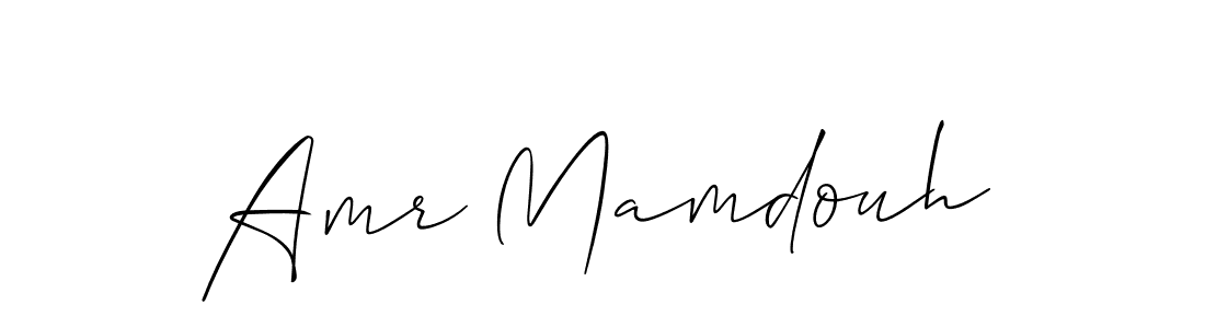 Make a beautiful signature design for name Amr Mamdouh. With this signature (Allison_Script) style, you can create a handwritten signature for free. Amr Mamdouh signature style 2 images and pictures png