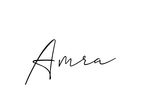Create a beautiful signature design for name Amra . With this signature (Allison_Script) fonts, you can make a handwritten signature for free. Amra  signature style 2 images and pictures png