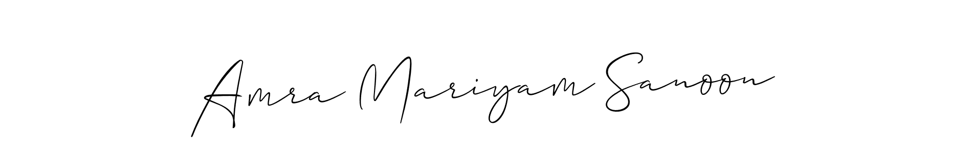 Once you've used our free online signature maker to create your best signature Allison_Script style, it's time to enjoy all of the benefits that Amra Mariyam Sanoon name signing documents. Amra Mariyam Sanoon signature style 2 images and pictures png