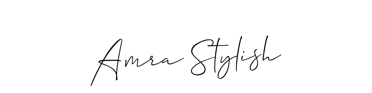 You should practise on your own different ways (Allison_Script) to write your name (Amra Stylish) in signature. don't let someone else do it for you. Amra Stylish signature style 2 images and pictures png