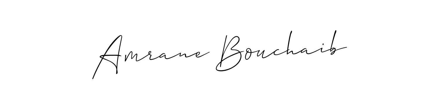 You should practise on your own different ways (Allison_Script) to write your name (Amrane Bouchaib) in signature. don't let someone else do it for you. Amrane Bouchaib signature style 2 images and pictures png