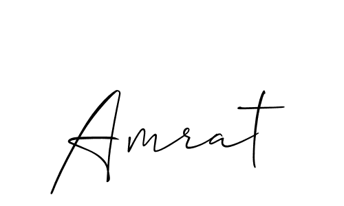 if you are searching for the best signature style for your name Amrat. so please give up your signature search. here we have designed multiple signature styles  using Allison_Script. Amrat signature style 2 images and pictures png