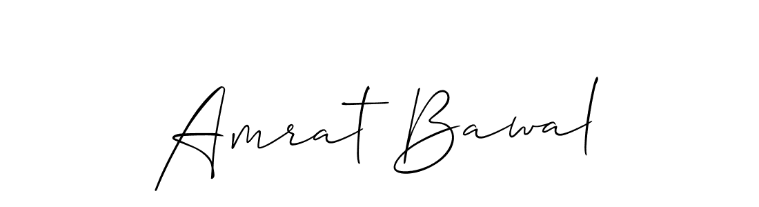 You should practise on your own different ways (Allison_Script) to write your name (Amrat Bawal) in signature. don't let someone else do it for you. Amrat Bawal signature style 2 images and pictures png